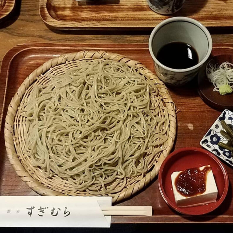 A plate of zarusoba.